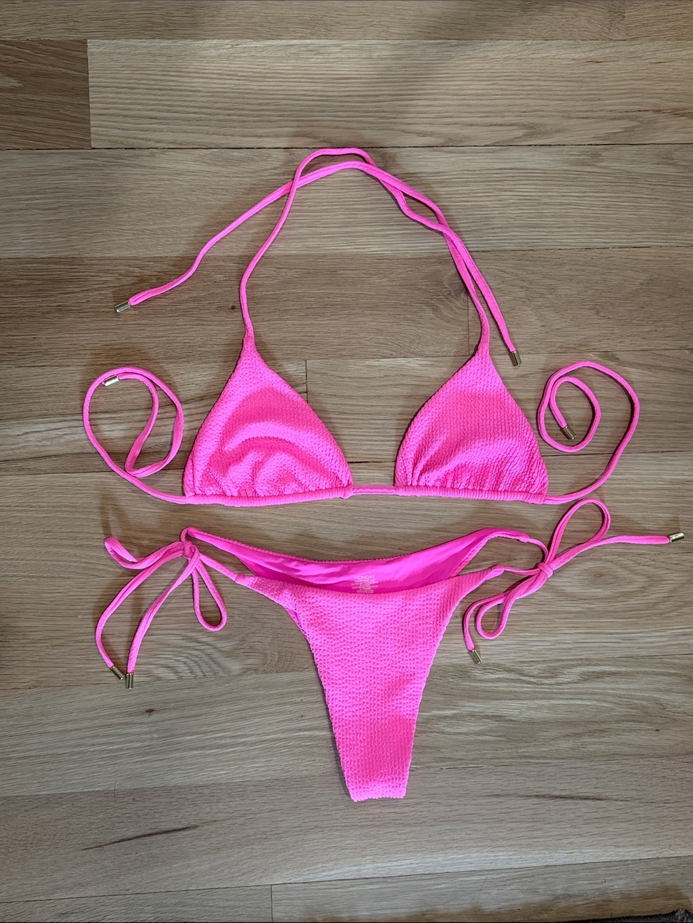 Monday Swimwear Palma Hot Pink Bikini Set
